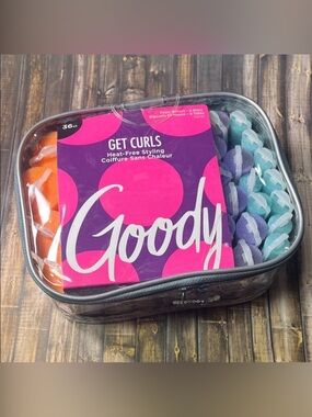 Goody GoCurl Foam Hair Rollers, Assorted Colors, 36 Count